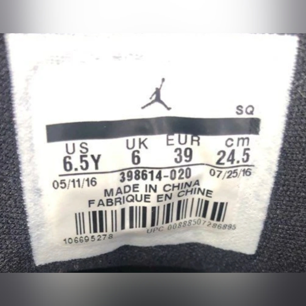 Nike Air Jordan 3 Retro BG 'Cyber Monday’ GS Sneakers Size 6.5Y MSRP $140 - Picture 8 of 9